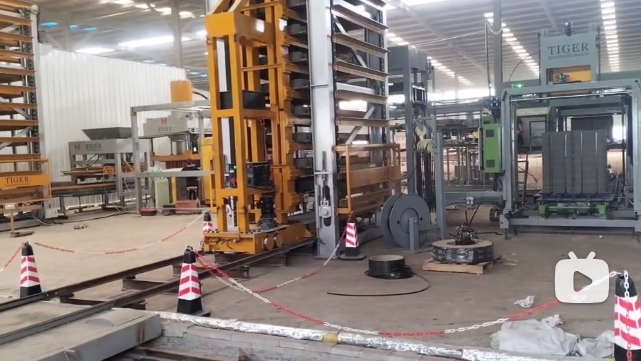 全自動(dòng)靜壓磚機(jī)生產(chǎn)線 子母車養(yǎng)護(hù)自動(dòng)碼磚機(jī)碼垛打包